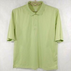 Arnold Palmer S/S Umbrella Logo Performance Geometric Golf Polo Shirt Mens L